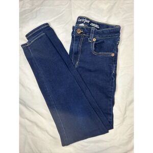 Cat and jack high rise skinny ultimate stretch girls jeans size 14 dark Denim